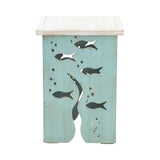 Seafoam Blue/White Accent Table - Ornate Home