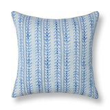 Seaglass Stripe Navy Blue 20"x20" Throw Pillow (Set of 2)