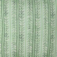 Seaglass Stripe Palm Green 20"x20" Throw Pillow (Set of 2) - Ornate Home