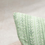 Seaglass Stripe Palm Green 20"x20" Throw Pillow (Set of 2)