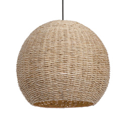 Seagrass Brass 1 Light Dome Pendant - Ornate Home