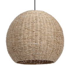Seagrass Brass 1 Light Dome Pendant - Ornate Home