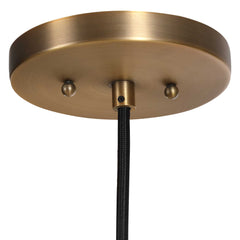 Seagrass Brass 1 Light Dome Pendant - Ornate Home