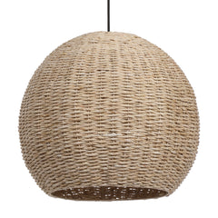 Seagrass Brass 1 Light Dome Pendant - Ornate Home