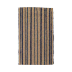 Seagrass Cabana Navy Stripe Rug - Ornate Home