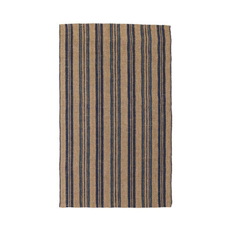 Seagrass Cabana Navy Stripe Rug - Ornate Home