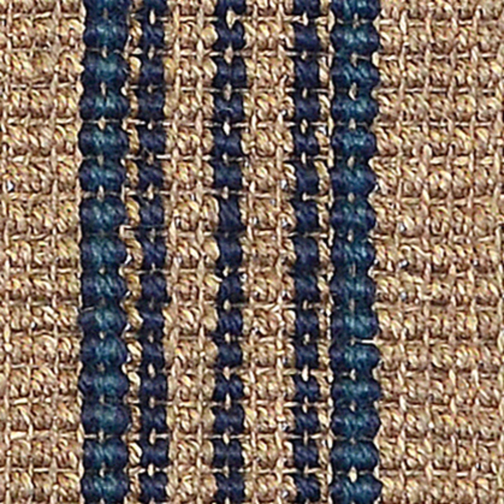 Seagrass Cabana Navy Stripe Rug - Ornate Home