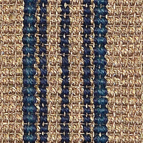 Seagrass Cabana Navy Stripe Rug - Ornate Home