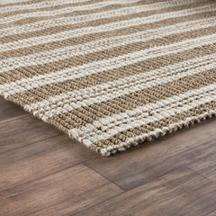 Seagrass Stripe Ivory 5'x8' Rug - Ornate Home