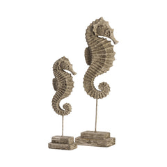 Seahorse Beige Seahorse Finials - Ornate Home