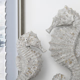 Seahorse Beige Seahorse Finials - Ornate Home