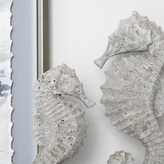 Seahorse Beige Seahorse Finials - Ornate Home