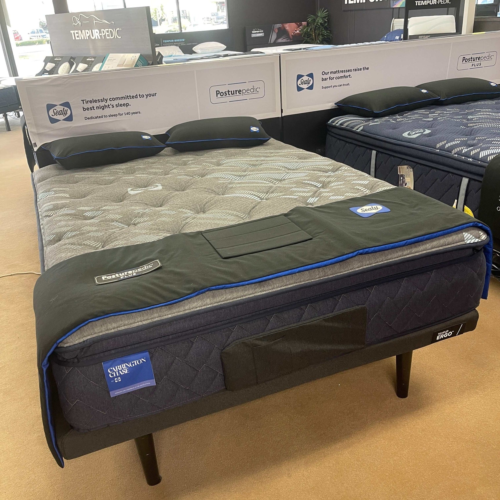 Sealy® Carrington Chase Spring Midnight Cove Innerspring Soft Euro Pillow Top Mattress - Ornate Home