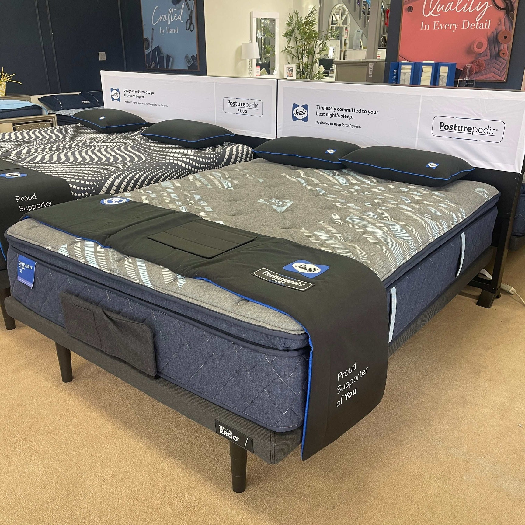 Sealy® Carrington Chase Spring Pacific Rest Innerspring Soft Euro Pillow Top Mattress - Ornate Home