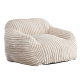 Sealy Ebsen Taupe Corduroy Lounger Sack Chair - Ornate Home