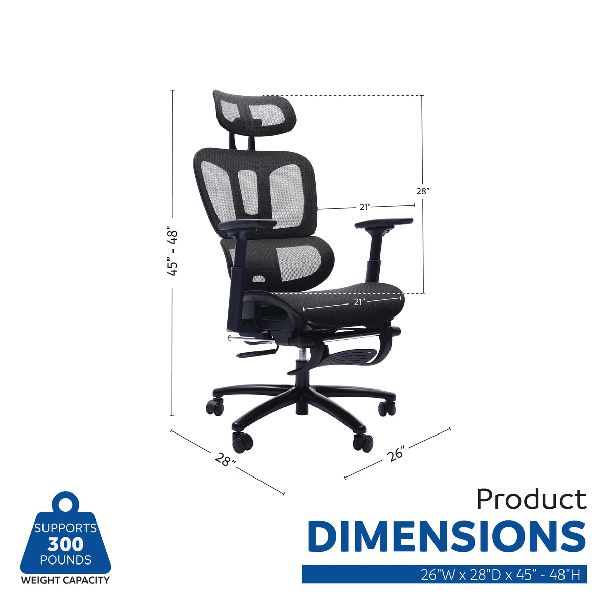 Sealy Huxley Black Mesh Office Chair - Ornate Home