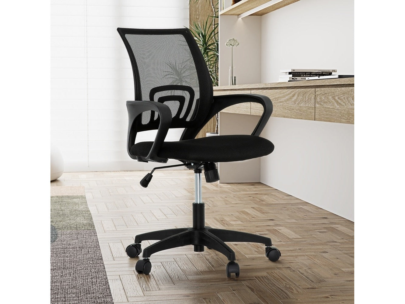 Sealy Jupiter Black Mesh Office Desk Chair - Ornate Home