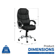 Sealy Kronos Black Office Chair - Ornate Home