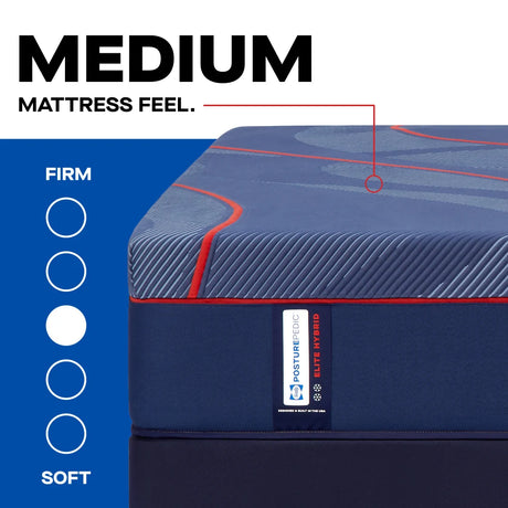 Sealy® Posturepedic® Elite High Point II Hybrid Medium Mattress - Ornate Home