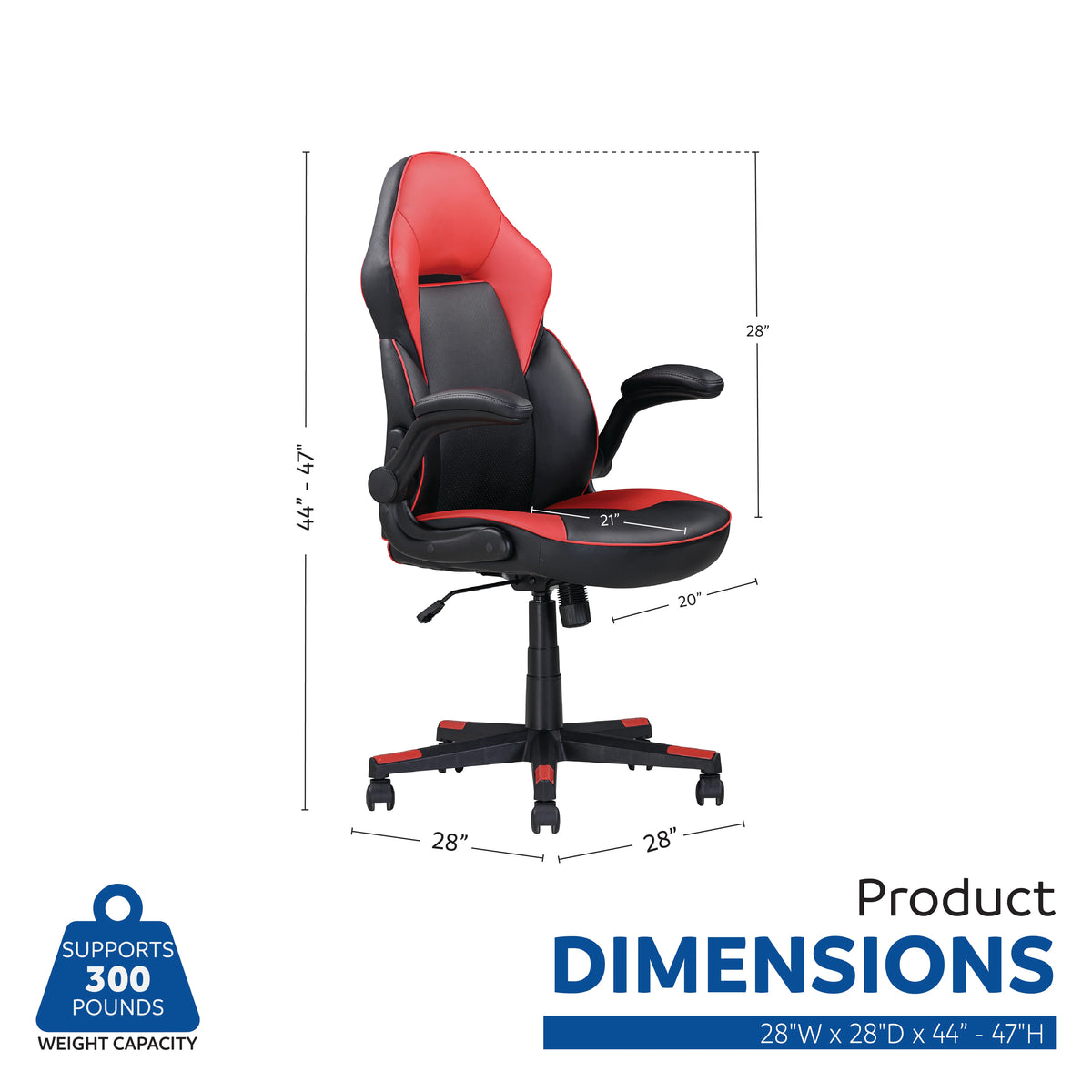 Sealy Gamer115 Red/Black Office Chair