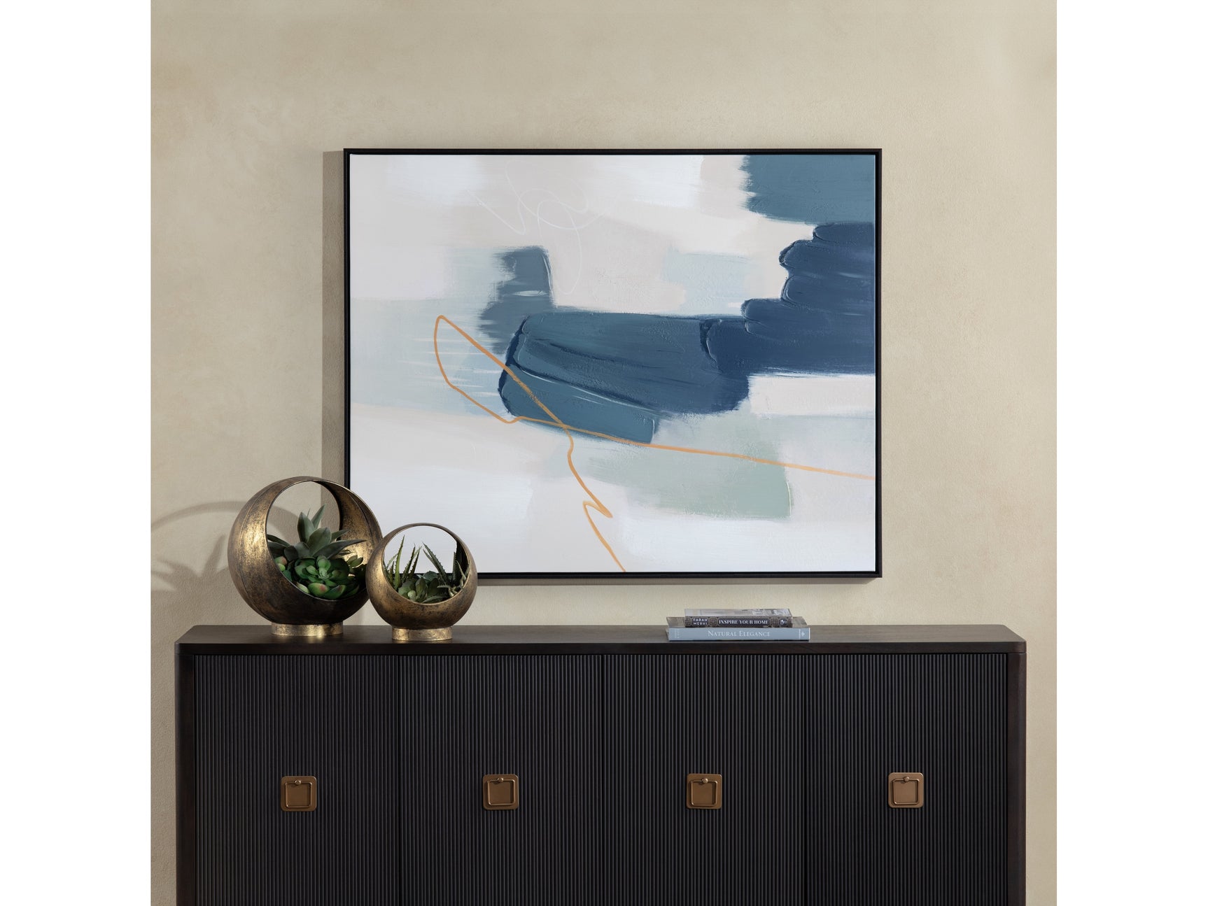 Seamless Blue/Gold Canvas