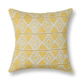 Seaside Trellis Sunwashed Gold 22"x22" Throw Pillow (Set of 2)