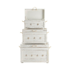 Seaside White 3-Piece Trunks - Ornate Home