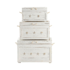Seaside White 3-Piece Trunks - Ornate Home
