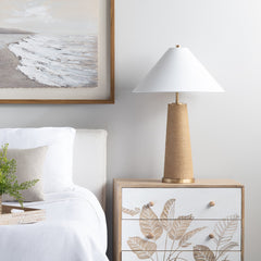 Seaside White/Brown Three-Drawer Chest - Ornate Home
