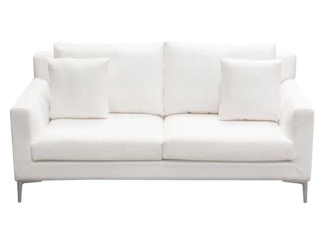 Seattle White Loveseat - Ornate Home