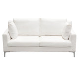 Seattle White Loveseat - Ornate Home