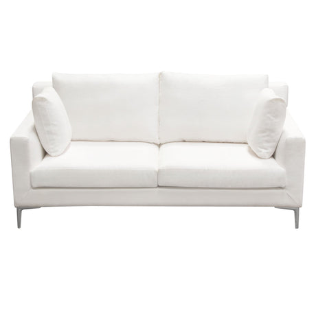 Seattle White Loveseat - Ornate Home