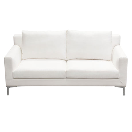 Seattle White Loveseat - Ornate Home