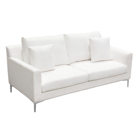 Seattle White Loveseat - Ornate Home