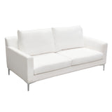 Seattle White Loveseat - Ornate Home