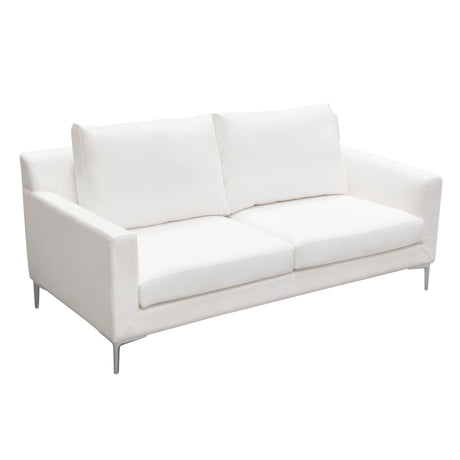 Seattle White Loveseat - Ornate Home