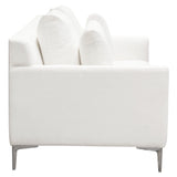 Seattle White Loveseat - Ornate Home