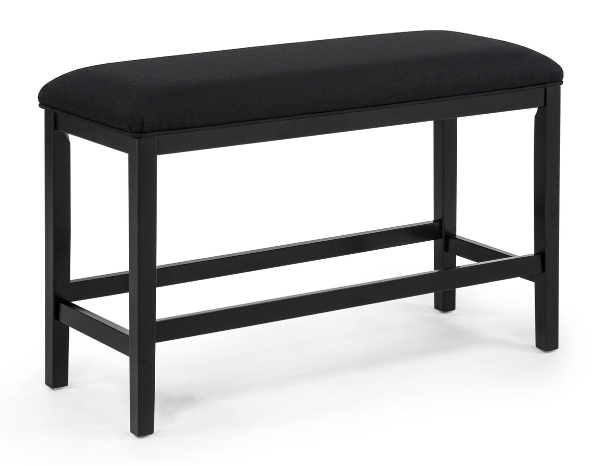 Sebastian Black Counter Height Bench - Ornate Home
