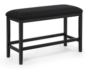 Sebastian Black Counter Height Bench - Ornate Home