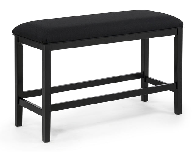 Sebastian Black Counter Height Bench - Ornate Home