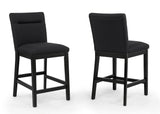 Sebastian Black Counter Height Chair (Set of 2) - Ornate Home