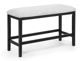Sebastian Black/Gray Counter Height Bench - Ornate Home