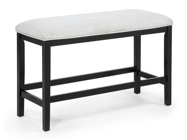 Sebastian Black/Gray Counter Height Bench - Ornate Home