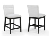 Sebastian Black/Gray Counter Height Dining Chair - Ornate Home