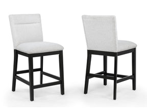 Sebastian Black/Gray Counter Height Dining Chair - Ornate Home