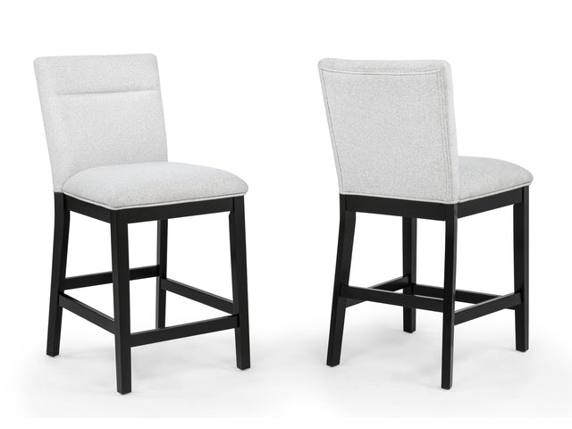 Sebastian Black/Gray Counter Height Dining Chair - Ornate Home