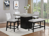 Sebastian Black/Gray Counter Height Dining Table - Ornate Home