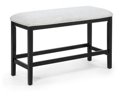 Sebastian Black/Gray Counter Height Bench - Ornate Home