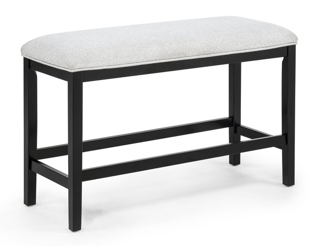 Sebastian Black/Gray Counter Height Bench - Ornate Home
