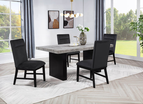 Sebastian Black/Gray Dining Set - Ornate Home